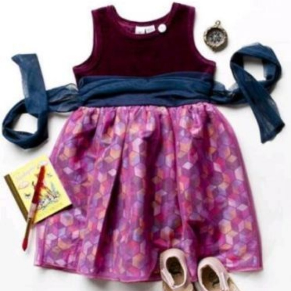NWT MATILDA JANE MISS FANCY  Velour Dress 12 Month